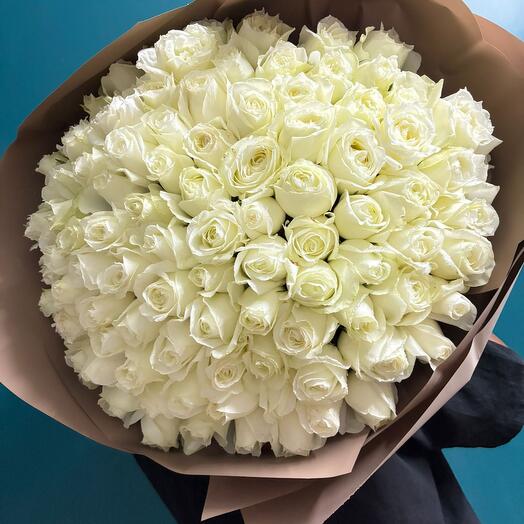 101 white roses. 101 белая роза