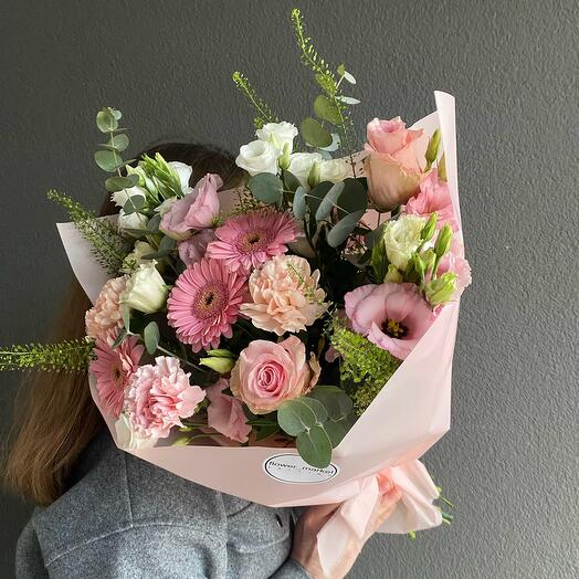Pink bouquet with gerberas
