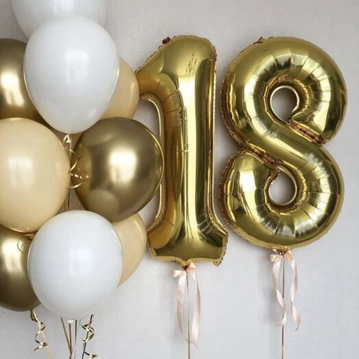 СЕТ ВОЗДУШНЫХ ШАРОВ "HAPPY B-DAY"