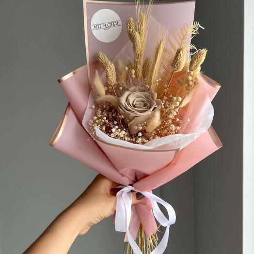 Trockenblumenstrauss „Nude" Mini