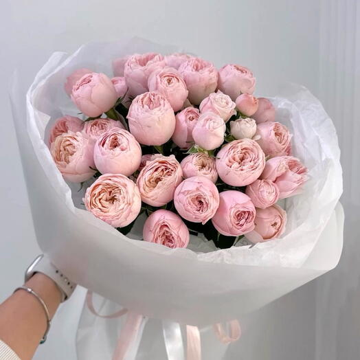 🌹Bouquet of 7 peonies spray roses