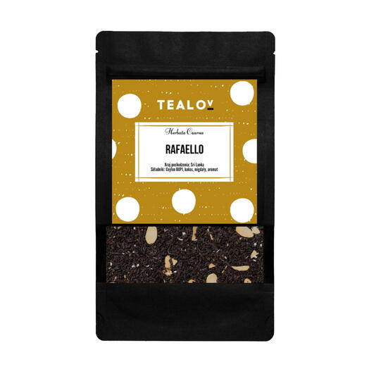 Caj cerny Rafaello listovy 50 g