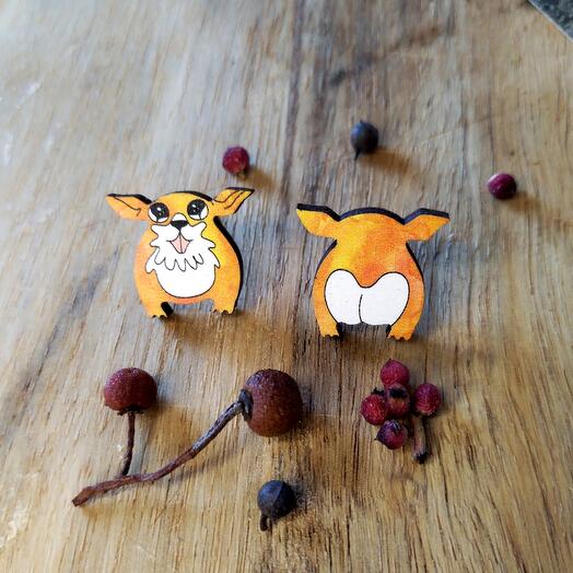 Earrings "Corgi"