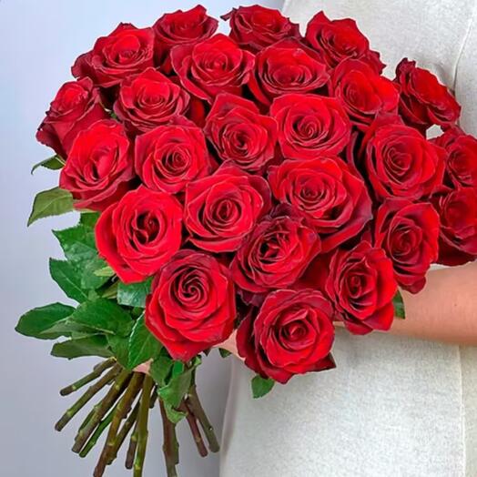 25 imported roses