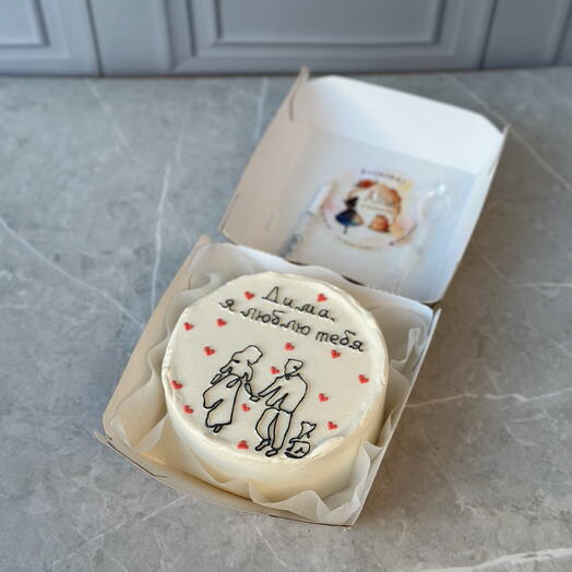 Bento cake "Lovers" - Red velvet