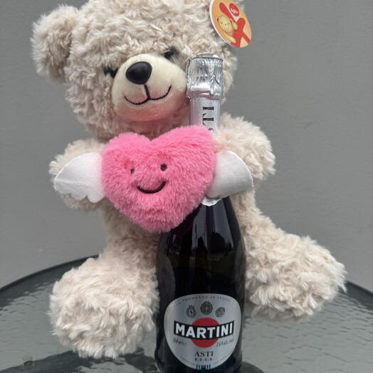 Champagne with a toy