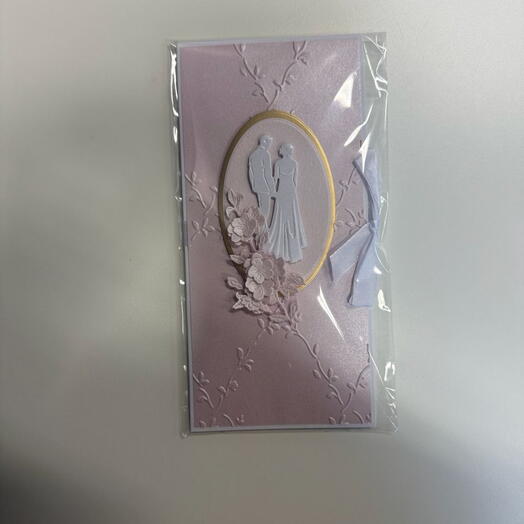 Handmade wedding card