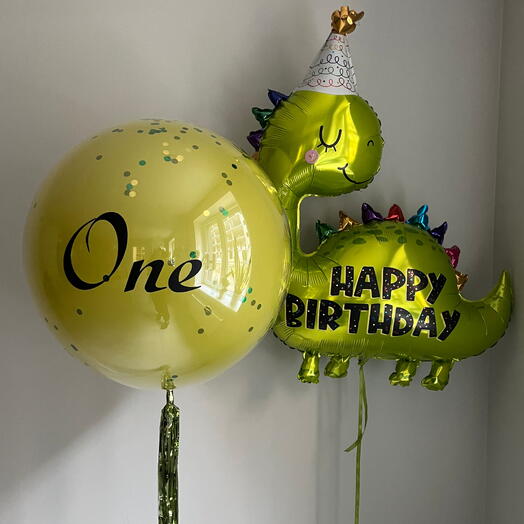 Crystal Ball with Dinosaur