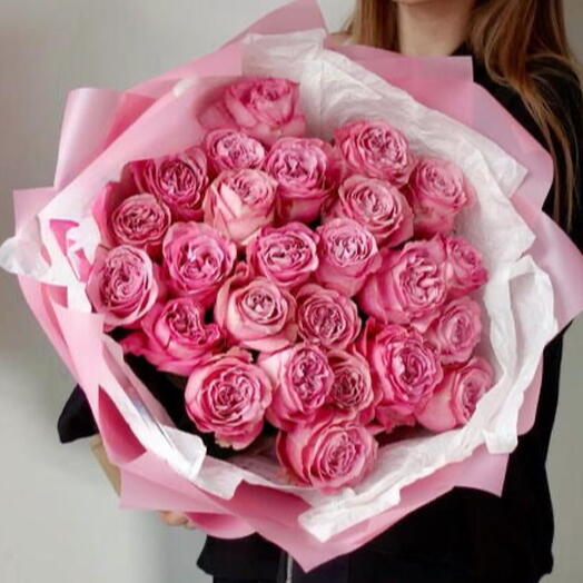 🌹Bestseller of 25 peony pink roses