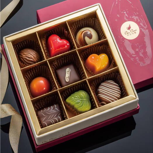 Qiaoke customized 9 pieces of handmade sandwich chocolate