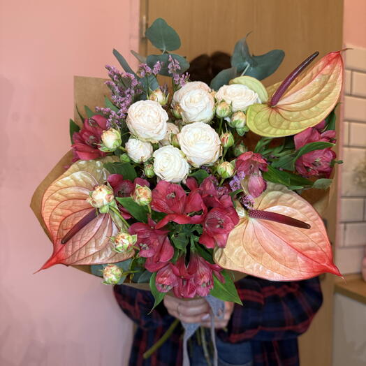 Bouquet mit Anthurie