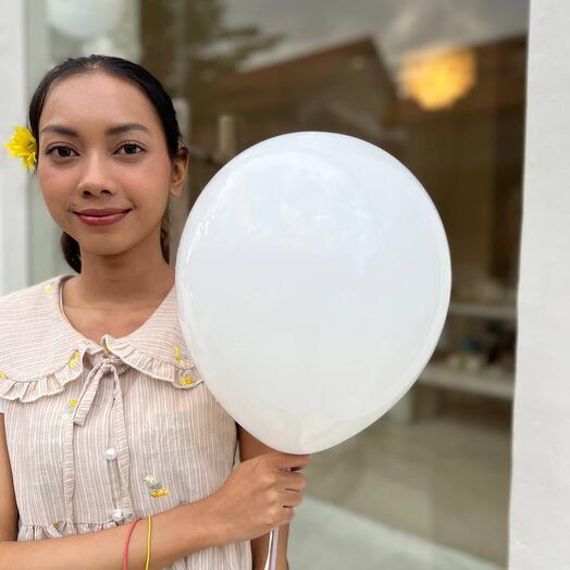 Ballon latex helium white