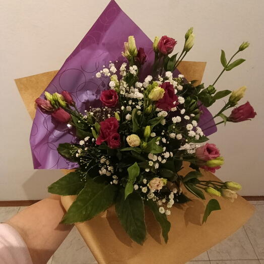 Bouque Lisianthus Rose, Vivaz Diamante