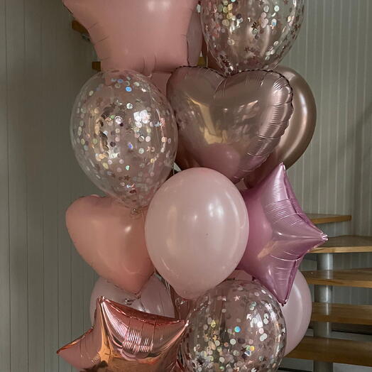 Beautiful Pink Balloon Cluster