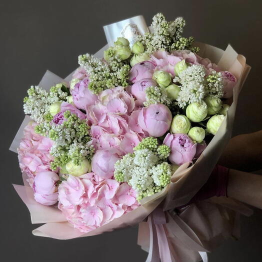 Букет цветов с пионами для создания настроения 🎀