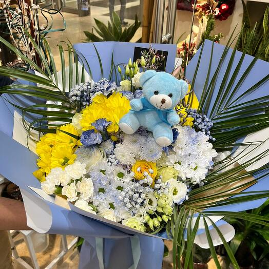 Fresh Flower Bouquet - Blue Moon