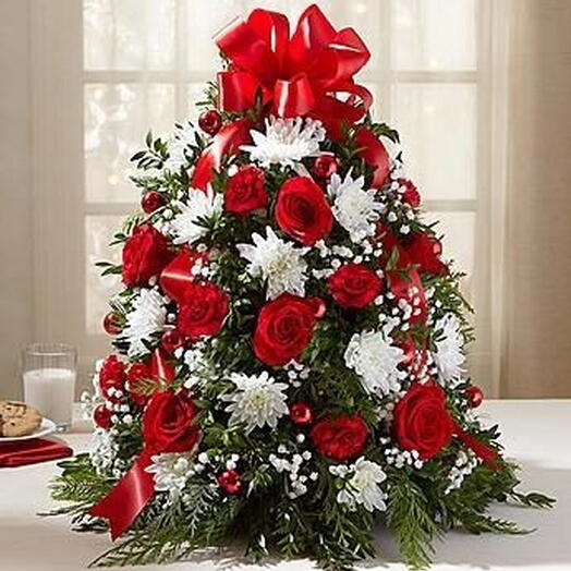 Christmas cone arrangement