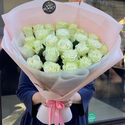 Ramo de 25 rosas blancas🌹