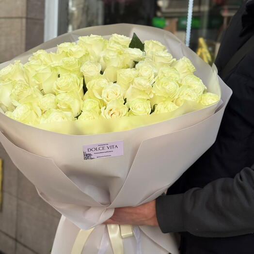 Rose blanche - 45 pièces