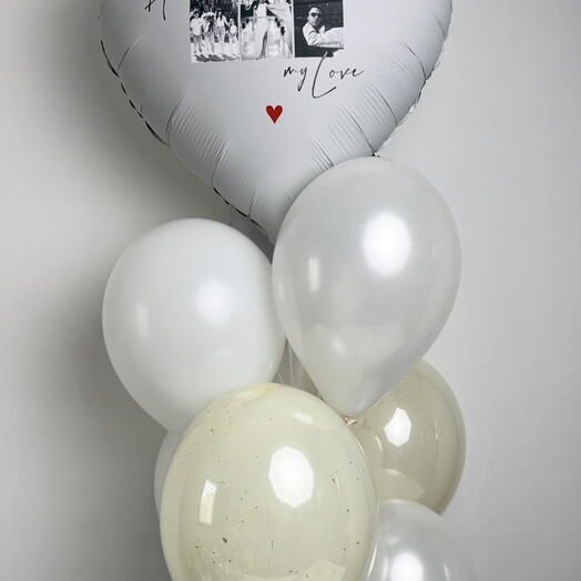 Set of balloons with your photo