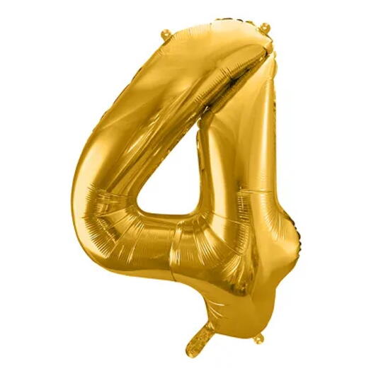 Balloon «4» gold