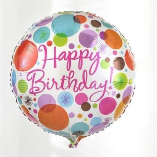 "Happy birthday" balloon