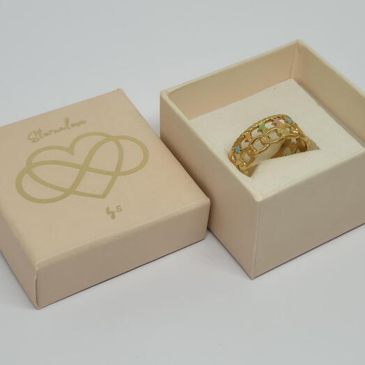 Golden Chain Statement Ring