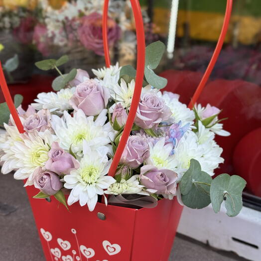 Borsa floreale LOVE 1