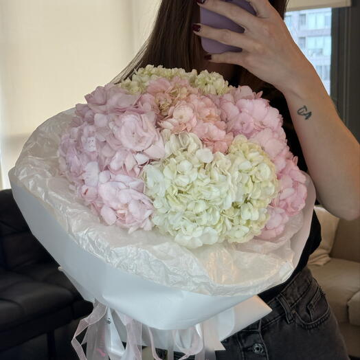 Rose   Ivory Hydrangeas