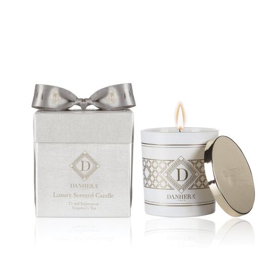 LUXURY WHITE CANDLE - The Emperor s Tea