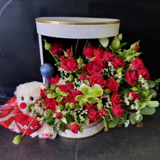 Box Armario Rosa Com Porta e Urso