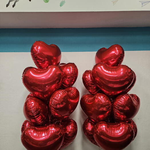 Szívecskés csokrok