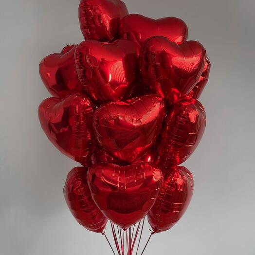 Bouquet of 20 red hearts