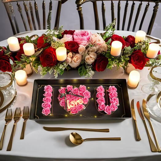 💖 Elegant Pink Rose Box with LED Lights   Love Tag 🌸 | 32 Charming Blooms