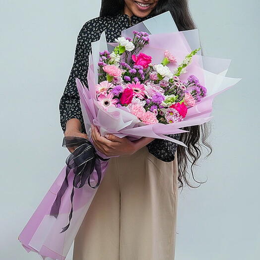 Blush Of Joy Elegant Handheld Bouquet