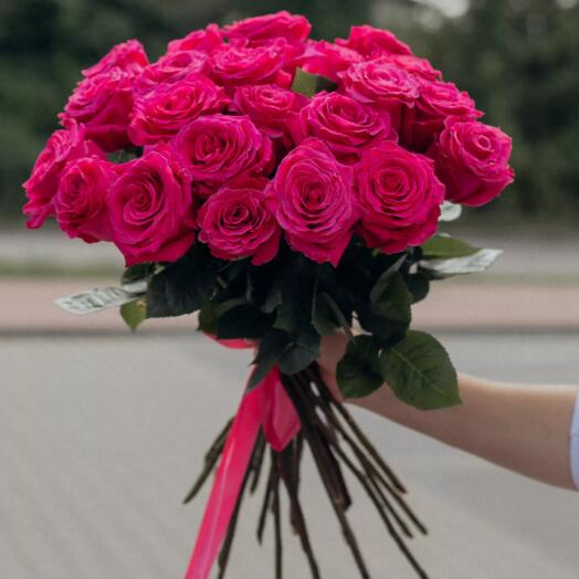 Bouquet de roses roses