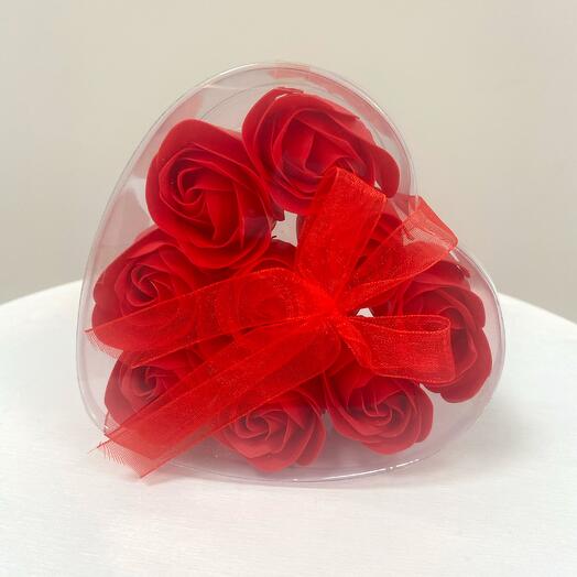 Roże mydlane w pudełku