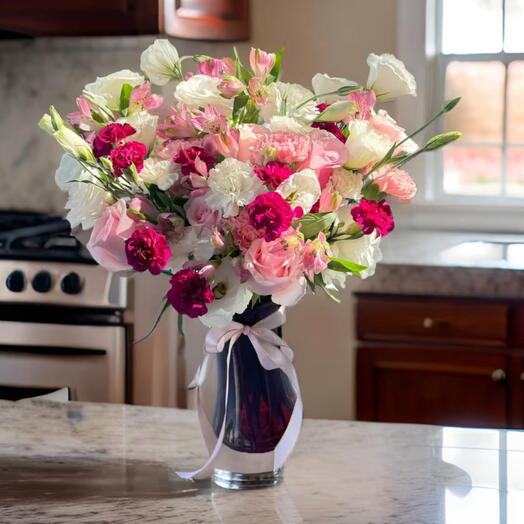 Flores en un jarrón