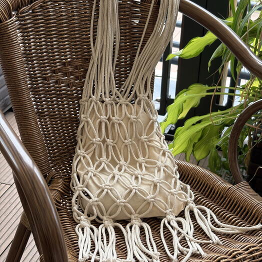 Handmade macrame bag  Macrame bag