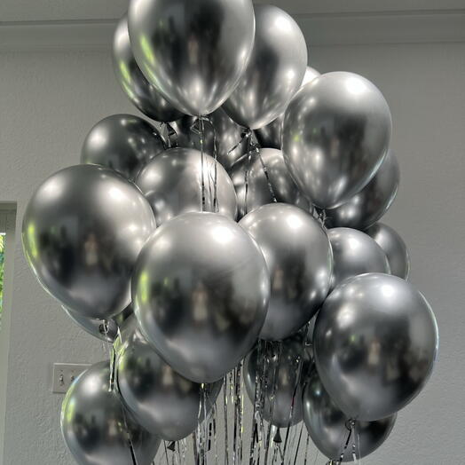 30 pcs of ceiling Balloons , chrome color, or your choice of color