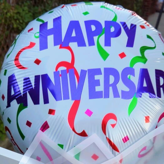 Фольгированный шар «С годовщиной»
