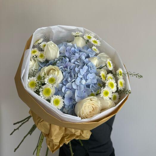 Blue hidra local bouquet