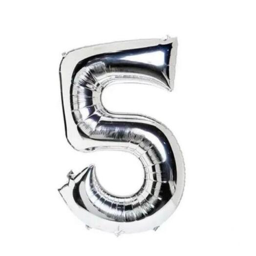 Silver balloon number 5