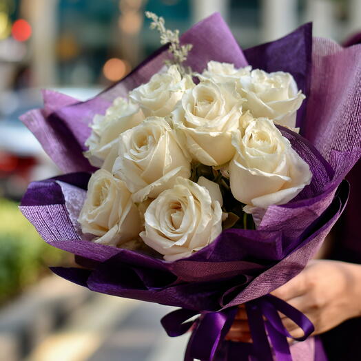 Bouquet VIOLETTA com rosas