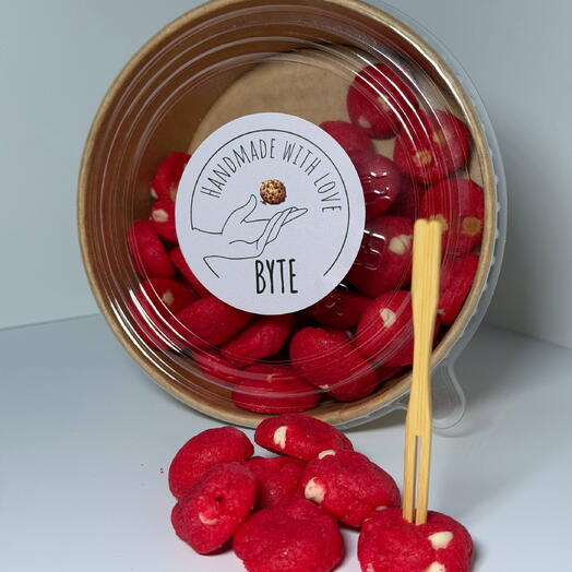 Mini Red Velvet Cookies with Your Choice of Sauce - Large Box