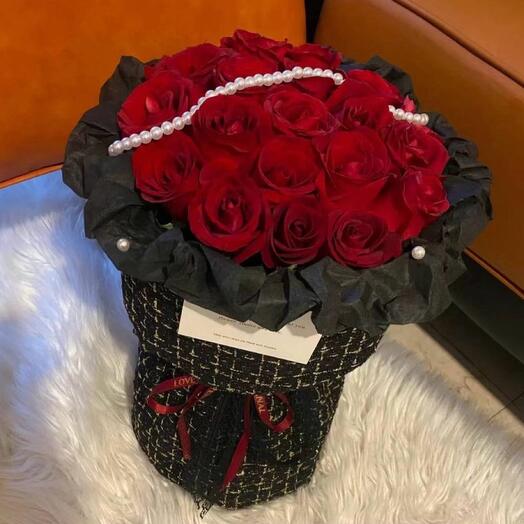 Chanel Styled Black   Red