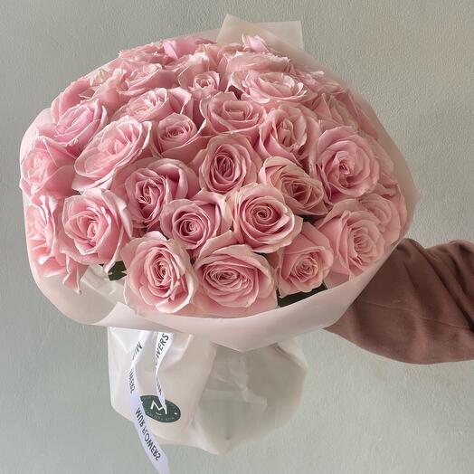 Medium pink rose 39pcs