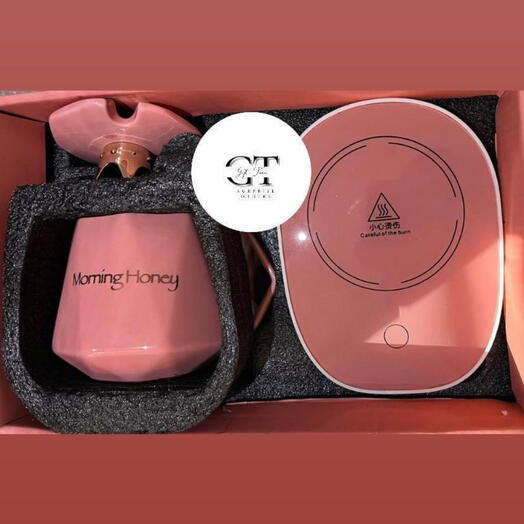 Luxury Coffee Mug   Warmer Set – Keep Your Drink Perfectly Warm