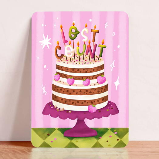 Lost count birthday card