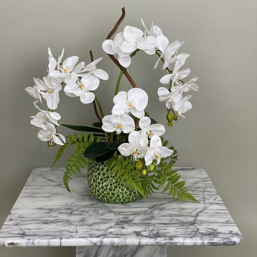 Kunstliche Orchidee in einer Vase "Real Touch"